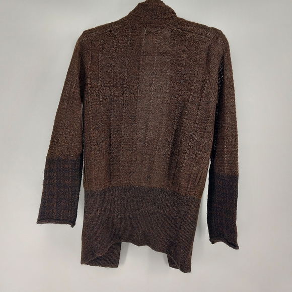 Dries Van Noten BROWN Alpaca Cardigan Sweater Size Small - Picture 4 of 4